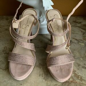 Jessica Simpson Pink Strappy Heels